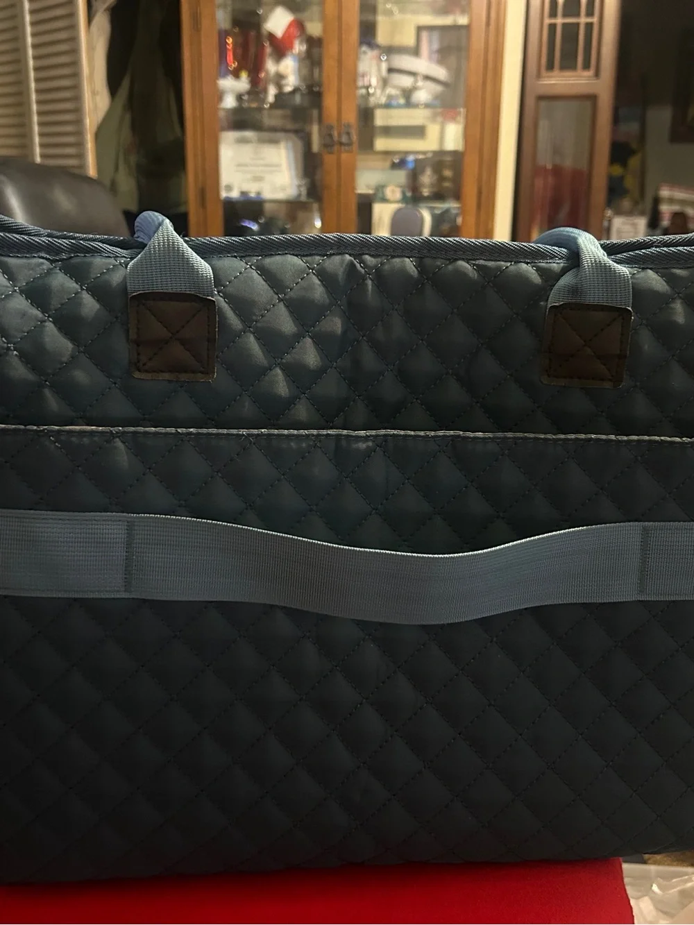 Source Unknown teal quilted